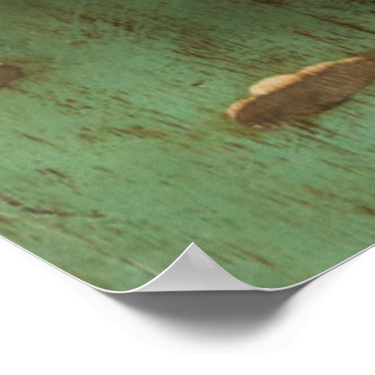 Antiek klokgezicht, Duitsland Poster (Hoek)