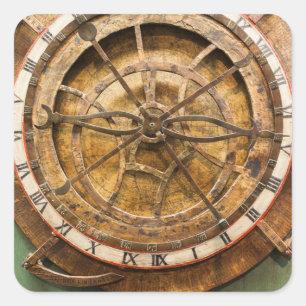Antiek klokgezicht, Duitsland Vierkante Sticker