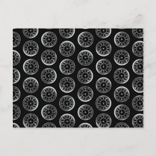 Antiek klokken Afdrukpatroon  klokkunst Briefkaart