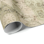 Antiek klokken en eigenaar cadeaupapier (Rol Hoek)