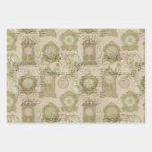 Antiek klokken en eigenaar inpakpapier vel (Voorkant 2)