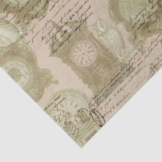 Antiek klokken en ontkoppeling van eigenaar tissuepapier (Detail)