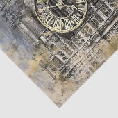 Antiek kloktoren |  ontkoppeling van Steampunk Tissuepapier (Detail)