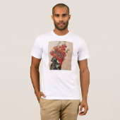 ANTIEK KNIGHT HELMET, DRAGONS EN RODE VREEMDEN T-SHIRT (Voorkant volledig)