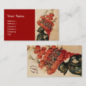 ANTIEK KNIGHT HELMET, DRAGONS EN RODE VREEMDEN VISITEKAARTJE (Voorkant / Achterkant)