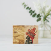 ANTIEK KNIGHT HELMET, DRAGONS EN RODE VREEMDEN VISITEKAARTJE (Staand voorkant)