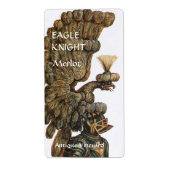 ANTIEK KNIGHT HELMET EN ELGF Wijn Tasting Etiket (Voorkant)