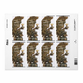 ANTIEK KNIGHT HELMET EN ELGF Wijn Tasting Etiket (Full Sheet)