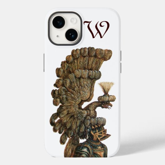 ANTIEK KNIGHT HELMET MET ELGF-monogram Case-Mate iPhone Case (Achterkant)