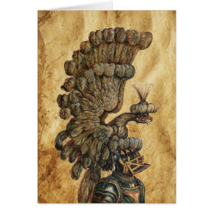 ANTIEK KNIGHT HELMET MET ELGF-parchment