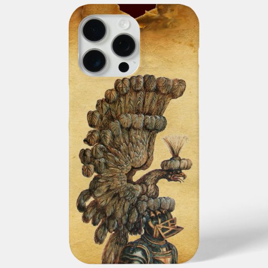 ANTIEK KNIGHT HELMET MET ELGF-parchment Case-Mate iPhone Case (Achterkant)