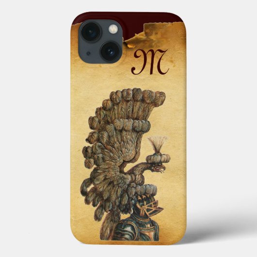 ANTIEK KNIGHT HELMET MET ELGF-parchment Case-Mate iPhone Case (Achterkant)