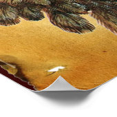 ANTIEK KNIGHT HELMET MET ELGF-parchment Poster (Hoek)