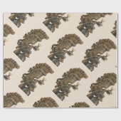 ANTIEK KNIGHT HELMET MET ELLE CADEAUPAPIER (Vlak)