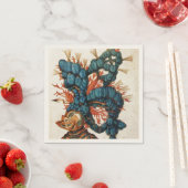 ANTIEK KNIGHT HELMET MET RED BLUE SERVETTEN (Insitu)