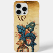 ANTIEK KNIGHT HELMET MET RODE BLAUWE VEREN Case-Mate iPhone CASE (Achterkant)