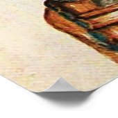 ANTIEK KNIGHT HELMET MET RODE BLAUWE VEREN POSTER (Hoek)