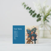 ANTIEK KNIGHT HELMET MET RODE BLAUWE VEREN VISITEKAARTJE (Staand voorkant)