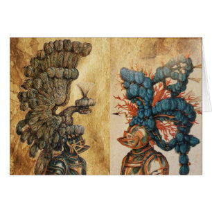 ANTIEK KNIGHT HELMETS MET ELGF EN VEREN