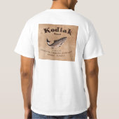Antiek Kodiak Zalm Label T-shirt (Achterkant)