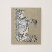 Antiek Koe Skeleton Botten Fun Legpuzzel (Verticaal)