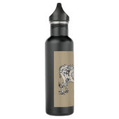 Antiek Koe Skeleton Botten Fun Waterfles (Links)