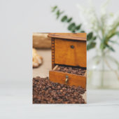 Antiek koffiebont/molen briefkaart (Staand voorkant)