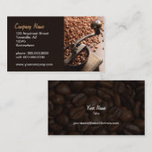 antiek koffiebrinder visitekaartje (Voorkant / Achterkant)