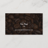 antiek koffiebrinder visitekaartje (Achterkant)