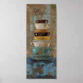 Antiek koffiekopjes poster (Voorkant)