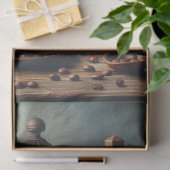 Antiek koffiemolen kopjes tissuepapier (Geschenk)