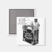 "Antiek koffiemolen" Magneet (Voorkant / Achterkant)