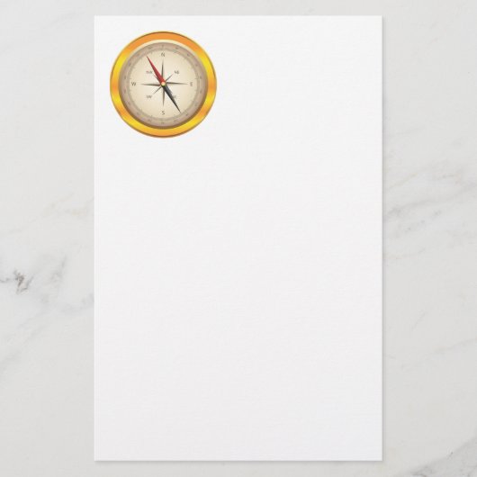 Antiek kompas briefpapier (Voorkant)