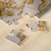 Antiek kompas op kaart legpuzzel (Zijkant)