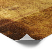 Antiek kompas roos met vingerafdruk poster (Hoek)