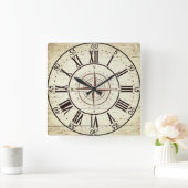 Antiek kompas vierkante klok (Huis)