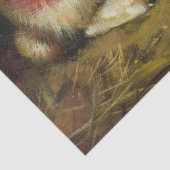 Antiek konijn Bunny Farmhouse Rustic Tissuepapier (Detail)