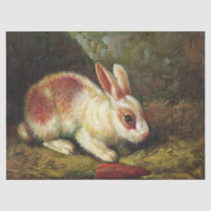Antiek konijn Bunny Farmhouse Rustic Tissuepapier