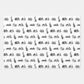 Antiek konijnen  kunst KLANTENKLEUR Inpakpapier Vel (Voorkant 3)