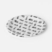 Antiek konijnen kunst KLANTENKLEUR Papieren Bordje (Gekanteld)