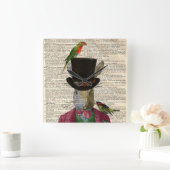 Antiek konijnenpagina Gewijzigde wandklok (Huis)