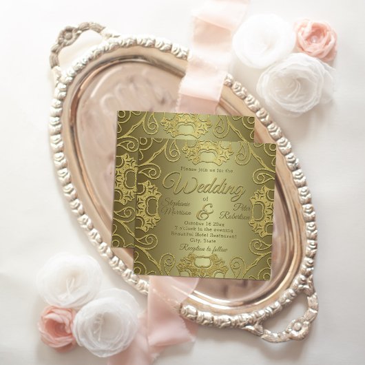 Antiek koninklijk Fancy goudhuwelijk Kaart