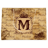 antiek koninklijke koning wereldkaart rustië groot cadeauzakje (Voorkant)