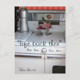 Antiek- Kookfornuis Briefkaart- #1- aanpassen Briefkaart