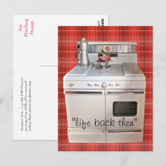 Antiek Kookfornuis Briefkaart 31413- aanpassen (Voorkant / Achterkant)