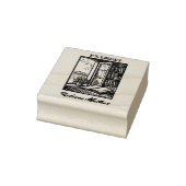 Antiek kookplaat Etching Henri Bacher Ex Libris Rubberstempel (Stempel)