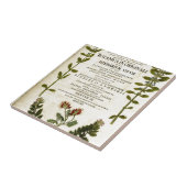 Antiek kookplaat tegeltje (Zijkant)