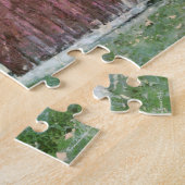 Antiek koorddeuren met vlag en boomgaard legpuzzel (Zijkant)