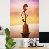 Antiek koperzakje met G-Clef-handvat Poster (Thuiskantoor)