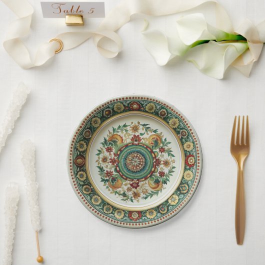 Antiek Kornilov Brothers Porselein Papier Bord (Huwelijk)